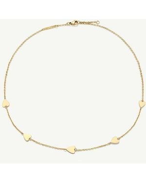 D.Louise Waterproof Tarnish-Free Multi Heart Necklace - Natural