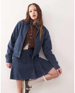 Reclaimed Vintage Cord Bomber Jacket Co-ord - Blue