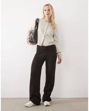 Vero Moda Wide Leg Knitted Pants Co-Ord - White
