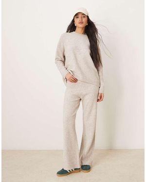 New Look Co-Ord Knitted Trouser - Natural