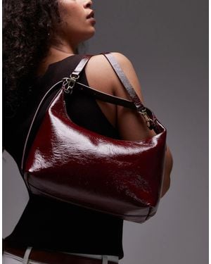 ARKET – kleine tragetasche aus veloursleder - Grau