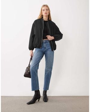 New Look Giacca Bomber Nera - Blu