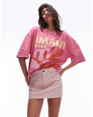 TOPSHOP Microgonna - Rosso