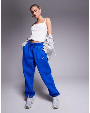 Nike Phoenix Fleece High Waisted Oversized joggers - Blue