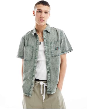 Dickies Newington Washed Short Sleeve Shirt - Grey