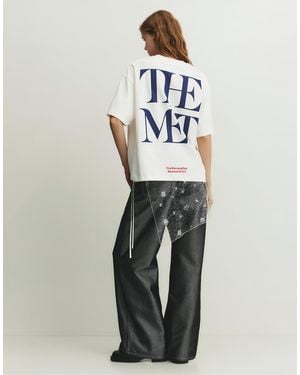 Pull&Bear The Met T-shirt - White