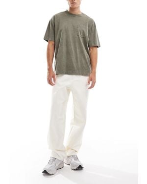 Jack & Jones – alex – baggy jeans - Weiß