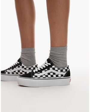 Vans – old skool – plateau-sneaker - Mettallic