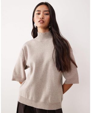 Pretty Lavish – kurz geschnittener strickpullover - Natur