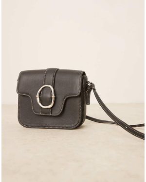 Becksöndergaard Bandolera Negra Con Hebilla De Cuero Iris De - Neutro