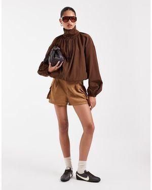 ASOS Kort Van Suedette - Bruin