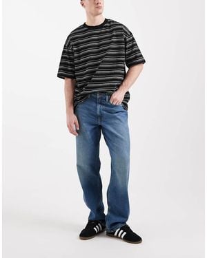 Lee Jeans Asher Wide Leg Jeans - Blue