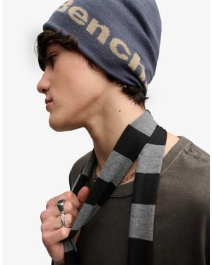 Bench x Superdry & Co Bench. x superdry & co – skater-strickmütze aus jacquard - Schwarz