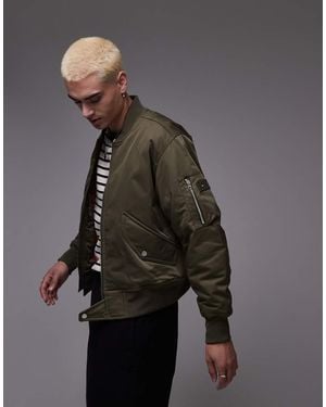 Tommy Hilfiger Premium Bomber Jacket - Grey