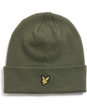 Lyle & Scott Cotton Merino Beanie - Green