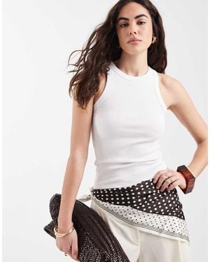 New Look Racer Singlet - White