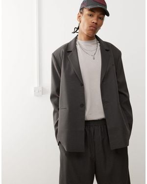 Collusion Oversized Blazer Co-Ord - Grey