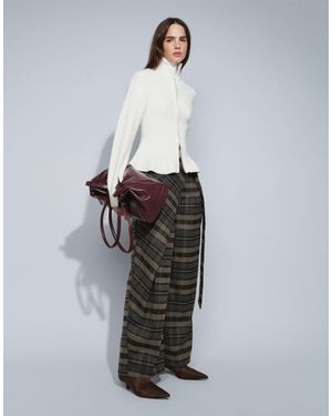 Muse Assembly Elena D-ring Pants With Wrap Overlay - Gray