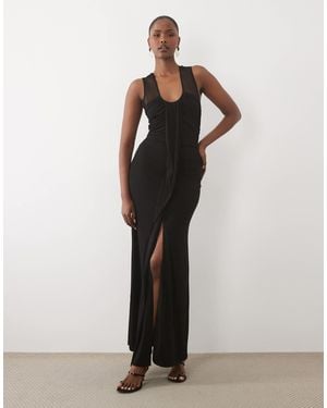 TFNC London – anschmiegsames, ärmelloses maxikleid - Schwarz