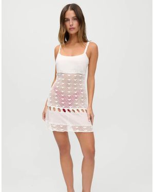 Frankie's Bikinis X Jennie Kim Crochet Mini Dress - Pink