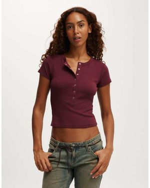 Cotton On Christy Henley Tee - Red