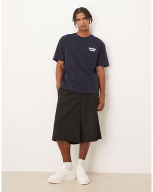 ASOS – elegante oversize-bermudashorts - Blau