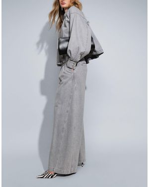 ARRANGE Denim Wide Leg Jeans - Grey