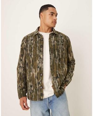 Barbour Boldon Relaxed Wool Blend Overshirt - Brown