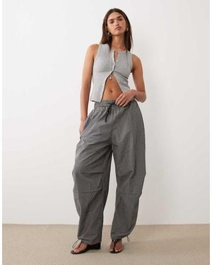 BRONZE SNAKE Lavinia Pinstripe Trousers - Grey