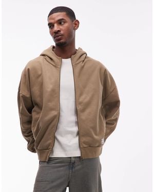 Champion Tuff Ones Zip Up Hoodie - Natural