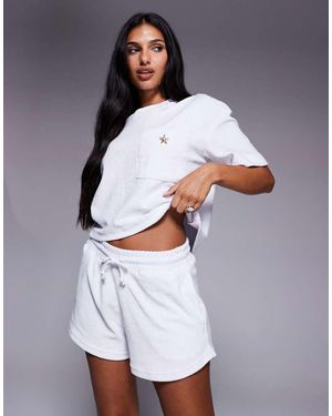 River Island Towelling Shorts - Grey