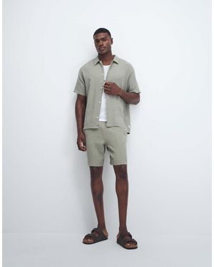 Jack & Jones Co-ord Textured Shorts - White