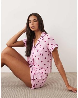 Boux Avenue Modal Pyjamaset Met Korte Broek - Roze