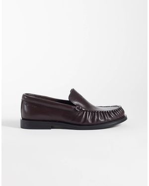 Calvin Klein Leather Essential Loafers - Brown