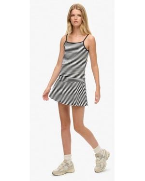 Superdry Athletic Essentials Fold Over Skirt - White