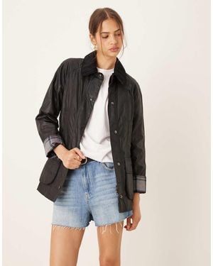 Barbour Beadnell Wax Jacket - Black
