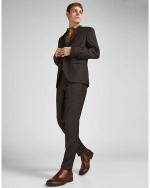 Jack & Jones Traje De Corte Slim Franco De - Negro