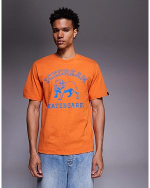 ICECREAM Bulldog Short Sleeve T-shirt - Orange