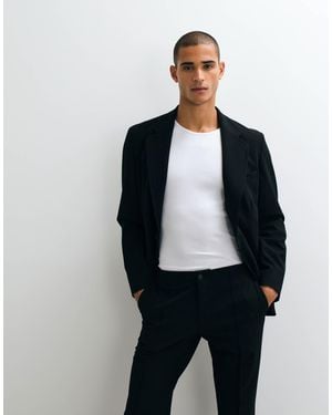 ASOS Stretch Crease Resistant Slim Suit Jacket - Black