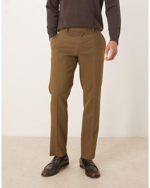 ASOS Smart Slim Fit Pants - Natural