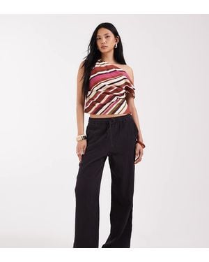ONLY Cheesecloth Wide Leg Trouser - Black