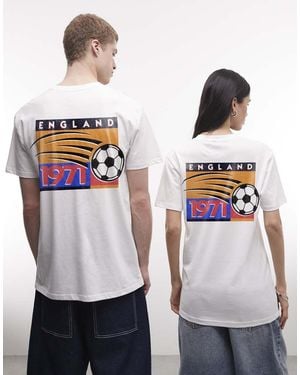 PRNT England Football Graphic Relaxed Fit T-Shirt - White