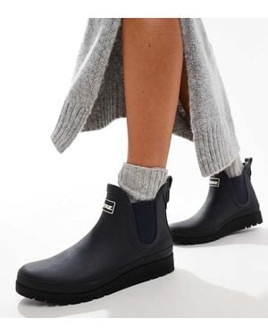 Barbour Clifton Wedge Chelsea Gumboots - Black