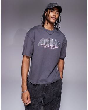 Alpha Industries Alpha – t-shirt - Lila