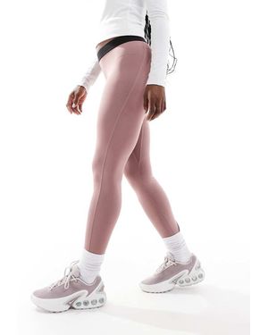 Columbia Leggings Interiores Rosa Higo De Esquí Elásticos De Tejido De Grosor Medio De -Rojo