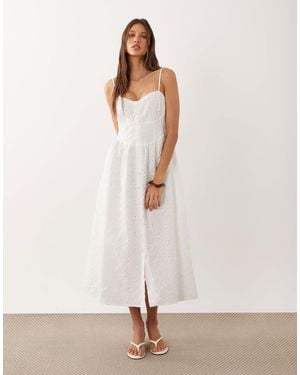 New Look – midikleid - Weiß