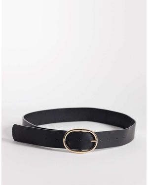 New Look Riem Met Leerlook - Zwart