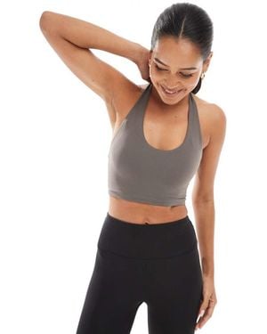 agon® Halterneck Sports Bra - Grey