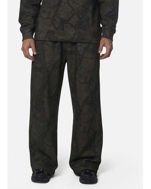 Good For Nothing Oversized Cotton Fleece Camo Joggers - Black