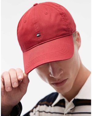 Tommy Hilfiger Cappellino Con Logo A Bandiera - Rosso